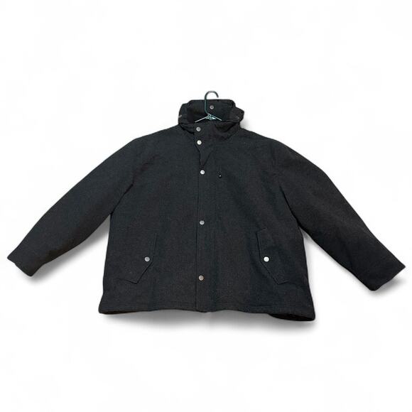 Woolrich Anthracite Mens Size 2XL Wool Blend Jacket Gray Zip Up Snap Buttons - Picture 1 of 9